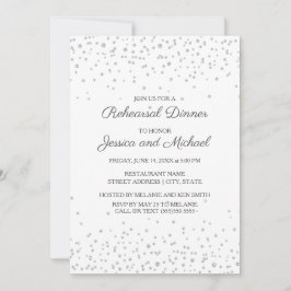 Convites Ensaio de Casamento Brilho Diamante Prata Branco