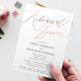 Convites Ensaio de Casamento com Caligrafia Dourada Moderna