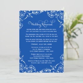Convites Ensaio de Casamento com Florescimento Azul Real