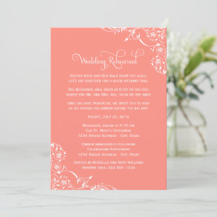 Convites Ensaio de Casamento Coral Flourish