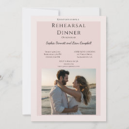 Convites Ensaio de casamento de fotos rosa-claro-rosado mod