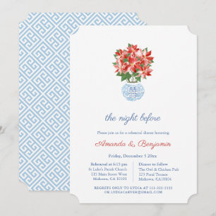 Convites Ensaio De Casamento De Natal Da Poinsettia Vermelh