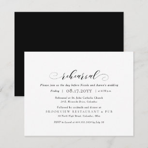 Convites Ensaio de casamento e jantar simples e elegante