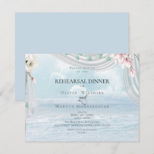 Convites Ensaio De Casamento Elegant Beach Driftwood Tulle