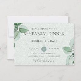 Convites Ensaio De Casamento | Elegante Aquarela Eucalyptus