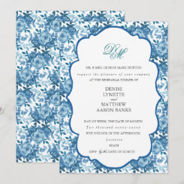 Convites Ensaio de Casamento em Açúcar Filé e Azul de Paraq