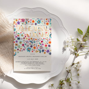 Convites Ensaio De Casamento Floral De Tipografia Dourada B