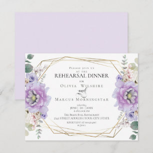 Convites Ensaio De Casamento Lavanda de Peonias Aquáticas