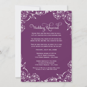 Convites Ensaio de Casamento Plum Flourish