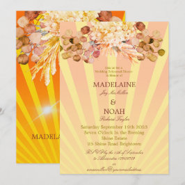 Convites Ensaio De Casamento Solar Laranja-Laranja-Queimada