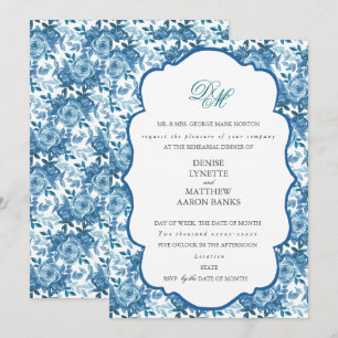 Convites Ensaio de Casamento Spun Sugar & Skydiver Blue