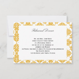 Convites Ensaio de girassol e Casamento tema damasco branco
