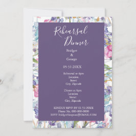 Convites Ensaio de vegetação de lavanda colorida de flor si