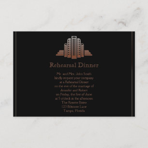 Convites Ensaio do casamento da torre do art deco