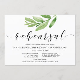 Convites Ensaio e Janta de Casamento Russo Verde