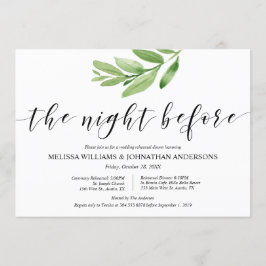 Convites Ensaio e Janta de Casamento Russo Verde