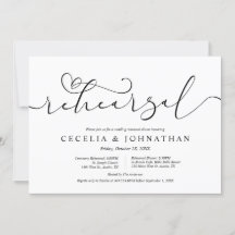 Ensaio e Janto de Casamento, mínimo moderno