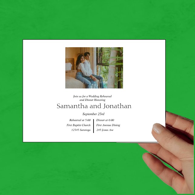 Convites Ensaio fotográfico Elegante 4 minimalista moderno (Criador carregado)