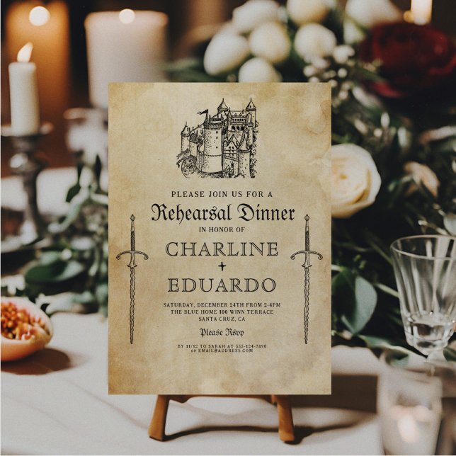 Convites Ensaio Gótico Jantado Prata Preta (Criador carregado)