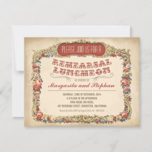 Convites Ensaio Luncheon Victorian e Vintage
