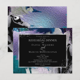 Convites Ensaio | Moderno Lilás Turquesa Bold Brilhante