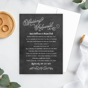 Convites Ensaio Rustic Black Chalkboard Weding