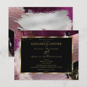 Convites Ensaio  Traços De Garrafas Negros Modernos