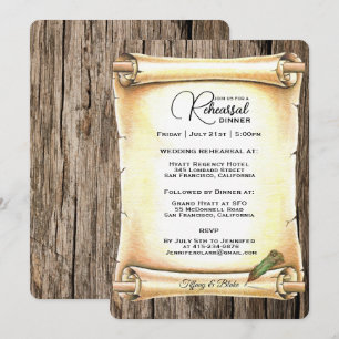 Convites Ensaio Único de Casamento de Canetas de Rolagem e 