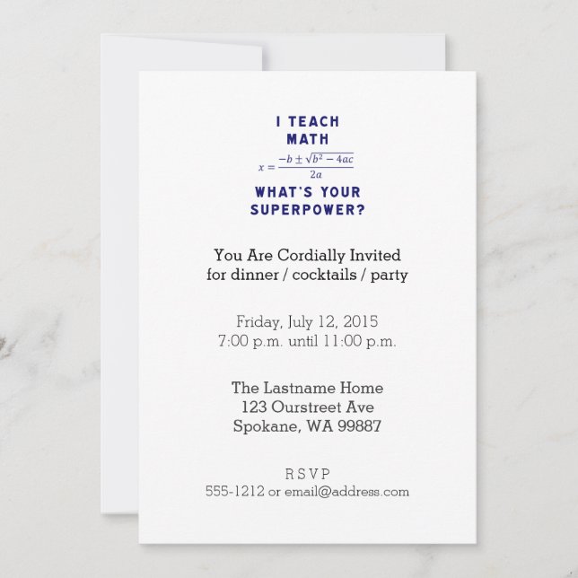 Convites Ensino Matemática, qual é a sua superpotência? (Frente)