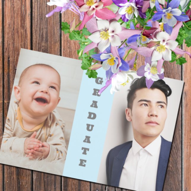 Convites Então E Agora 2 Graduação De Fotos (Criador carregado)