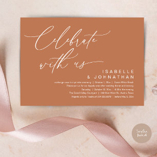 Convites Então, Nós Fugimos, Jantar de Festa de Casamento R