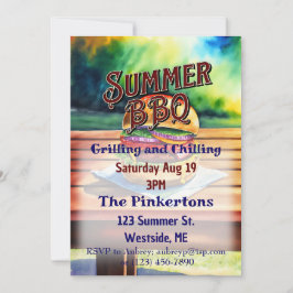 Convites Entorpecimento e refrigeração de CHURRASCO de Verã