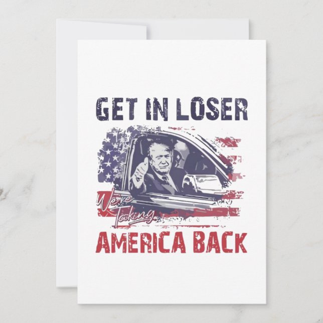 Convites Entra em Perdedor, estamos levando a América de vo (Frente)