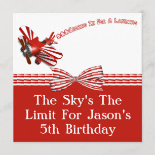 Convites Entrar para o aniversário de aterragem do avião