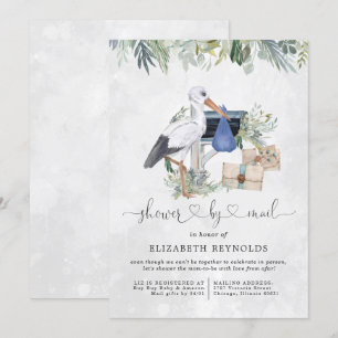 Convites Entrega de Armazenamento   Chá de fraldas Virtual 