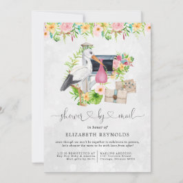 Convites Entrega de Armazenamento | Chá de fraldas Virtual 