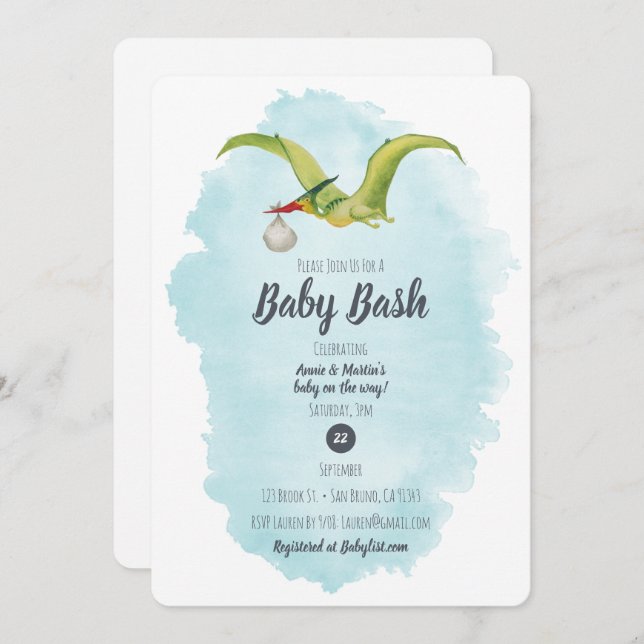 Convites Entrega de Pterodáctilo (Frente/Verso)