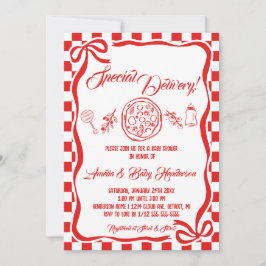 Convites Entrega Especial Italiana de Pizza Baby Show Capri