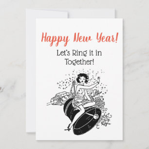 Convites Entrevista com Mulher de Ano Novo