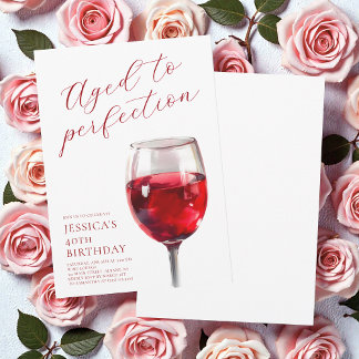 Convites Envelhecido à Perfeição Roteiro de Vinho para Fest