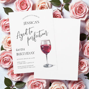 Convites Envelhecido à Perfeição Rótulo de Vinho Festa de A