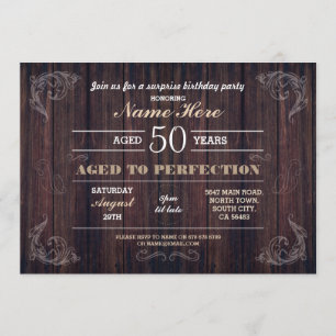 Convites Envelhecido ao aniversário da perfeição alguns