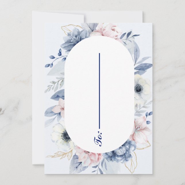 Convites Envelop de Casamento de Toques Personalizados (Frente)