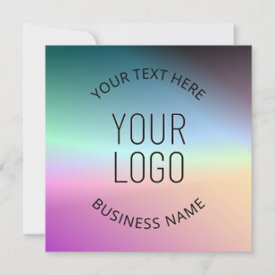Convites Enviar logotipo Cores gradientes coloridas variá
