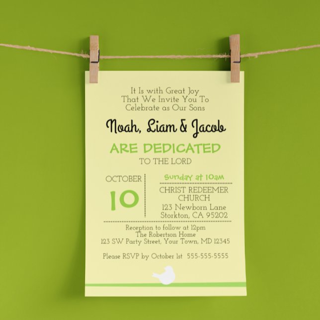 Convites Envio de Dedicação Amarelo da Ramificação (Criador carregado)