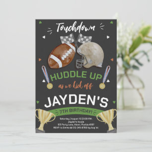 Convites Envolvemo-Nos Quando Começamos O Aniversário De Fu