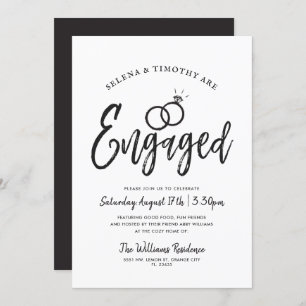 Convites Envolvido  Estilo de Letra Script  Mínimo