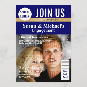 Convites Envolvimento da revista Blue Gold