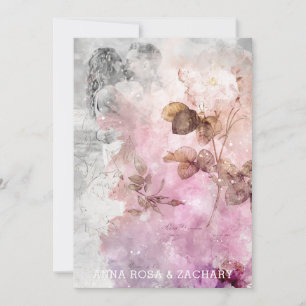 Convites *~* Ephemera AR26 RSVP PHOTO Casamento vintage QR