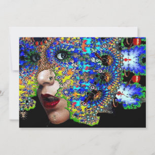 Convites EPHEMERAL, Mascarada do Partido Mardi Gras azul pr